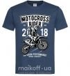 Мужская футболка Motocross Rider Темно-синий фото
