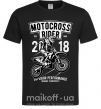 Чоловіча футболка Motocross Rider Чорний фото