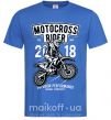 Мужская футболка Motocross Rider Ярко-синий фото