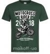 Мужская футболка Motocross Rider Темно-зеленый фото