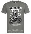 Чоловіча футболка Motocross Rider Графіт фото