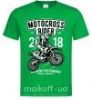 Мужская футболка Motocross Rider Зеленый фото