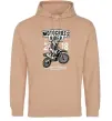 Мужская толстовка (худи) Motocross Rider Песочный Мужская толстовка (худи) Motocross Rider Песочный фото