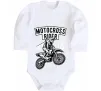 Дитячий бодік Motocross Rider Білий фото