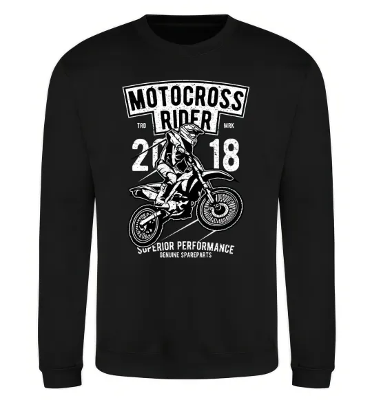 Свитшот Motocross Rider Черный фото