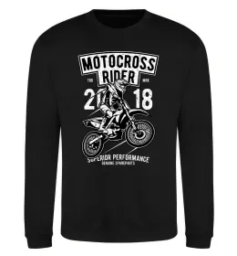 Світшот Motocross Rider Чорний фото