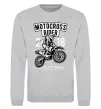 Свитшот Motocross Rider Серый меланж фото