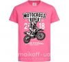 Детская футболка Motocross Rider Ярко-розовый фото