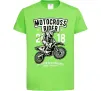 Детская футболка Motocross Rider Лаймовый Детская футболка Motocross Rider Лаймовый фото