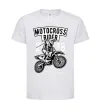 Детская футболка Motocross Rider Белый фото