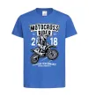 Детская футболка Motocross Rider Ярко-синий фото