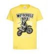 Детская футболка Motocross Rider Лимонный фото