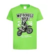 Детская футболка Motocross Rider Лаймовый фото
