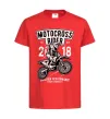 Детская футболка Motocross Rider Красный фото
