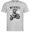 Чоловіча футболка Motocross Rider Сірий Чоловіча футболка Motocross Rider Сірий фото