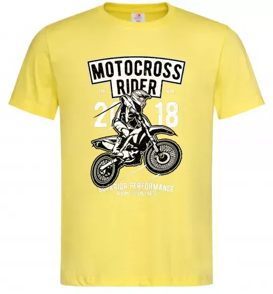 Чоловіча футболка Motocross Rider Лимонний фото