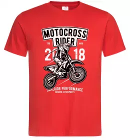 Мужская футболка Motocross Rider Красный фото