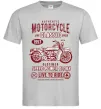 Мужская футболка Motorcycle Classic Серый Мужская футболка Motorcycle Classic Серый фото