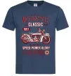 Мужская футболка Motorcycle Classic Темно-синий Мужская футболка Motorcycle Classic Темно-синий фото