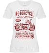 Женская футболка Motorcycle Classic Белый фото