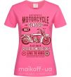 Жіноча футболка Motorcycle Classic Яскраво-рожевий фото