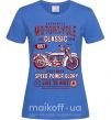 Жіноча футболка Motorcycle Classic Яскраво-синій фото