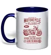 Чашка с цветной ручкой Motorcycle Classic Глубокий темно-синий фото