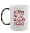 Чашка с цветной ручкой Motorcycle Classic Серебро фото