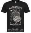 Мужская футболка Motorcycle Full Speed Engine Черный фото