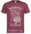 Чоловіча футболка Motorcycle Full Speed Engine Бордовий фото