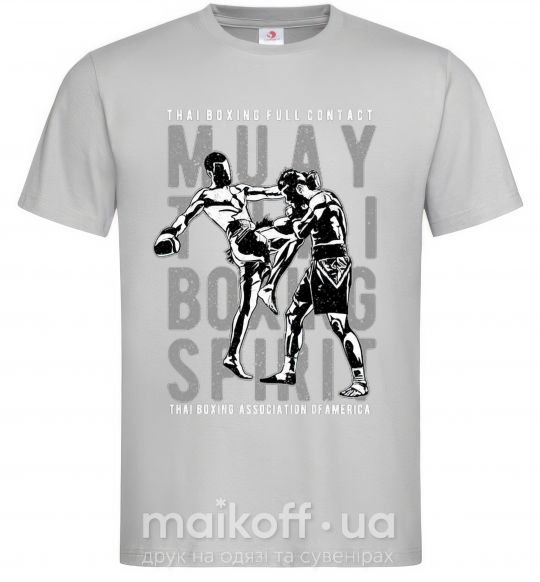 Чоловіча футболка Muay Thai Сірий фото