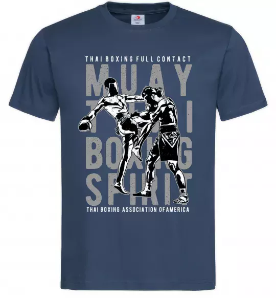 Чоловіча футболка Muay Thai Темно-синій фото