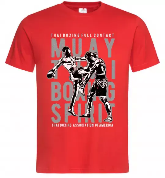Чоловіча футболка Muay Thai Червоний фото