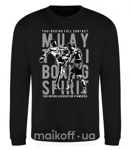 Світшот Muay Thai Чорний фото