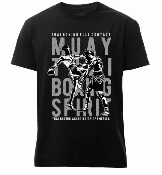 Мужская премиум футболка Muay Thai Черный фото