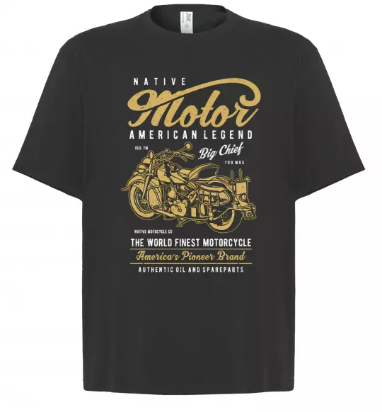 Футболка Оверсайз Native Motorcycle Чорний фото