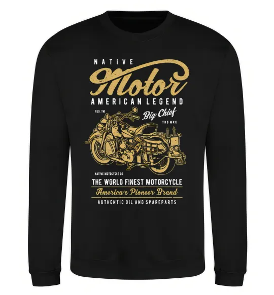 Свитшот Native Motorcycle Черный фото