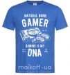Чоловіча футболка Natural Born Gamer Яскраво-синій фото