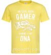 Чоловіча футболка Natural Born Gamer Лимонний фото