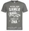 Чоловіча футболка Natural Born Gamer Графіт фото
