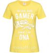 Жіноча футболка Natural Born Gamer Лимонний фото