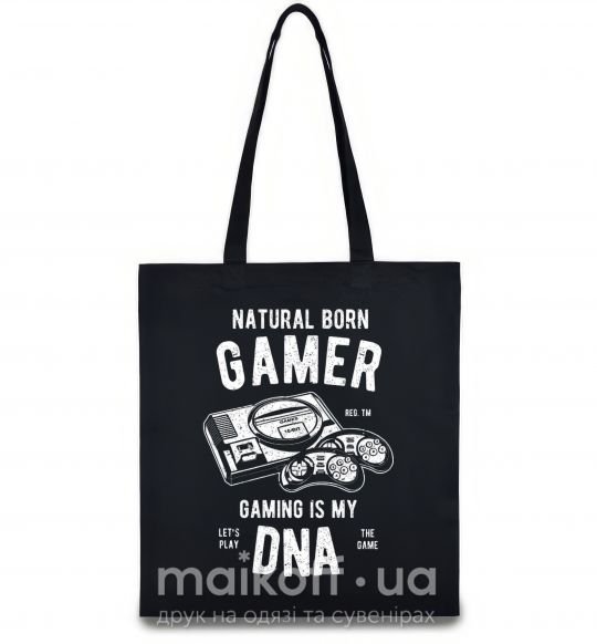Еко-сумка Natural Born Gamer Чорний фото