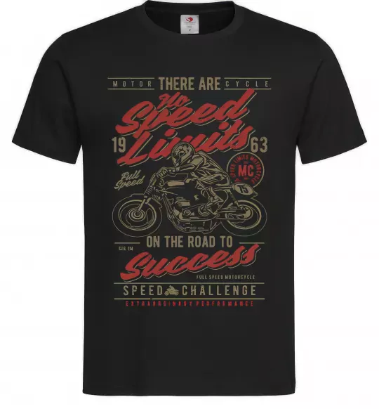 Мужская футболка No Speed Limits Черный фото