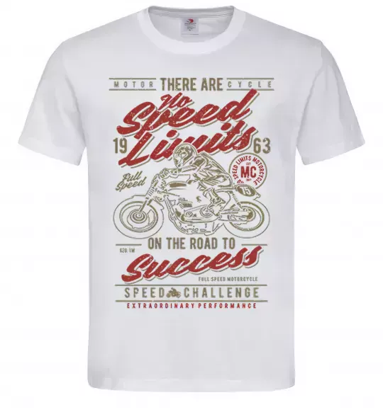 Мужская футболка No Speed Limits Белый фото