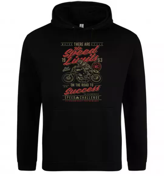 Женская толстовка (худи) No Speed Limits Черный фото