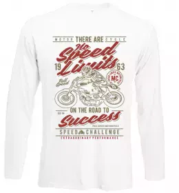 Лонгслив No Speed Limits Белый фото
