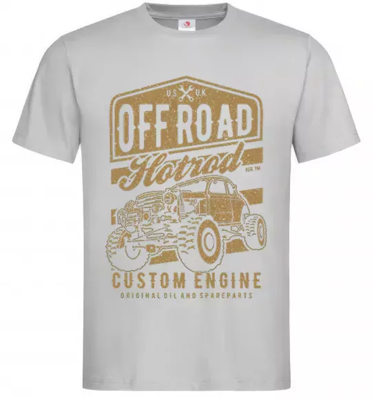 Мужская футболка Offroad Hotrod Серый фото