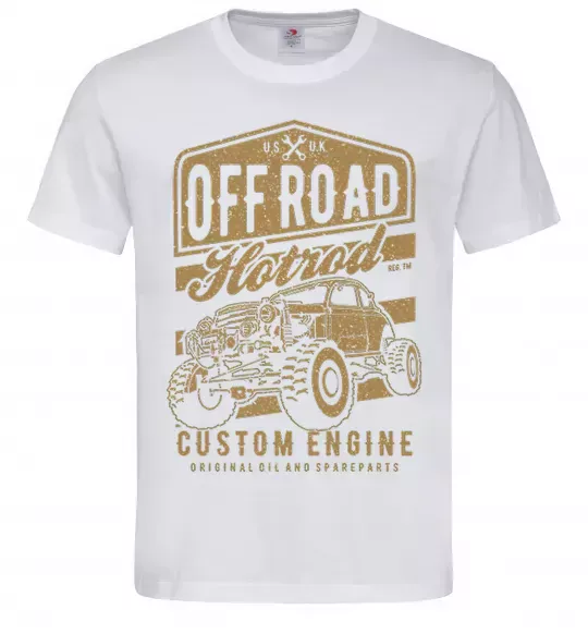 Мужская футболка Offroad Hotrod Белый фото
