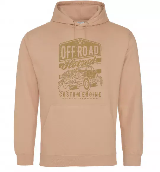 Чоловіча толстовка (худі) Offroad Hotrod Пісочний фото