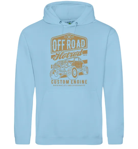 Чоловіча толстовка (худі) Offroad Hotrod Блакитний фото